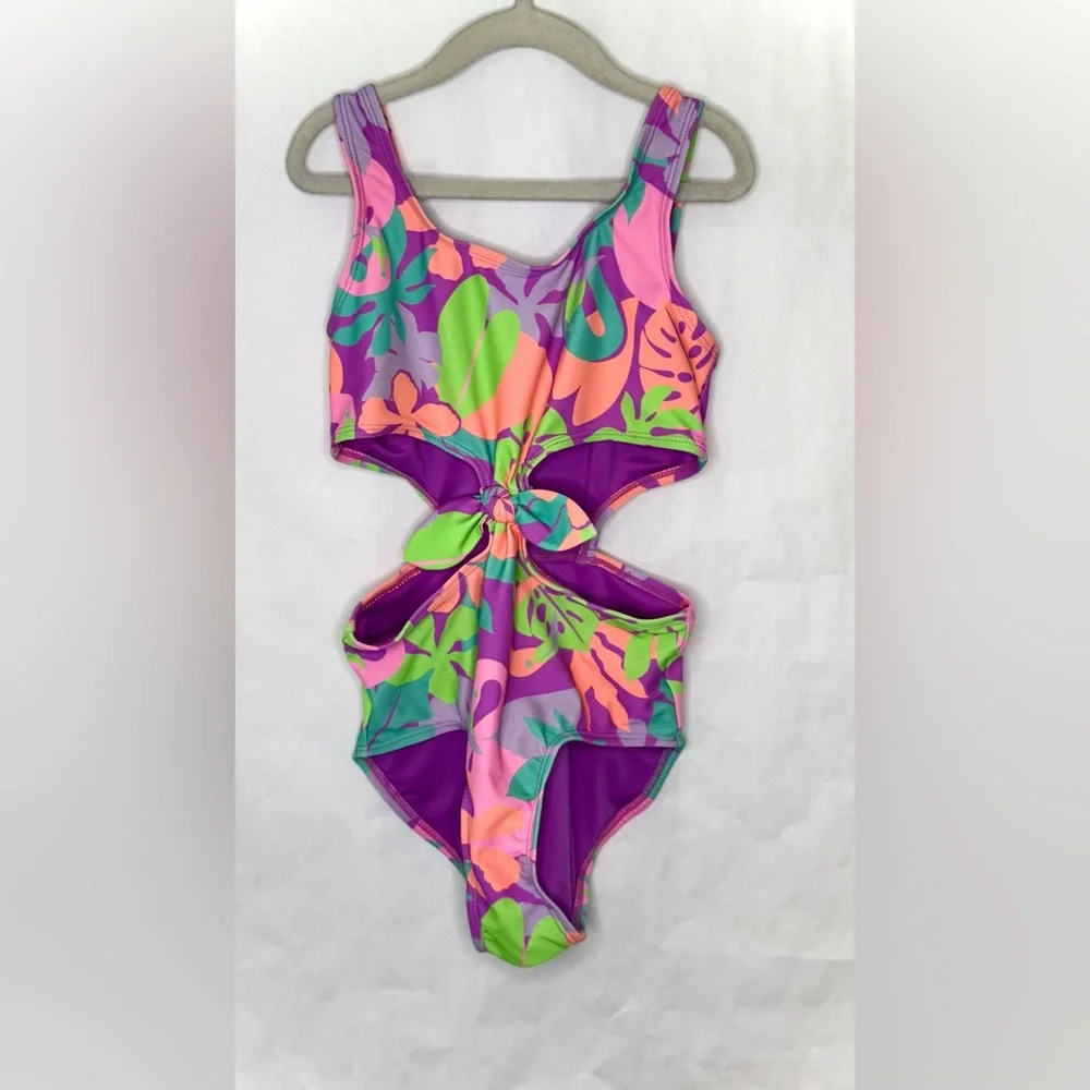 Tropical Flamingo One Piece Swimsuit - Picture 1 of 14